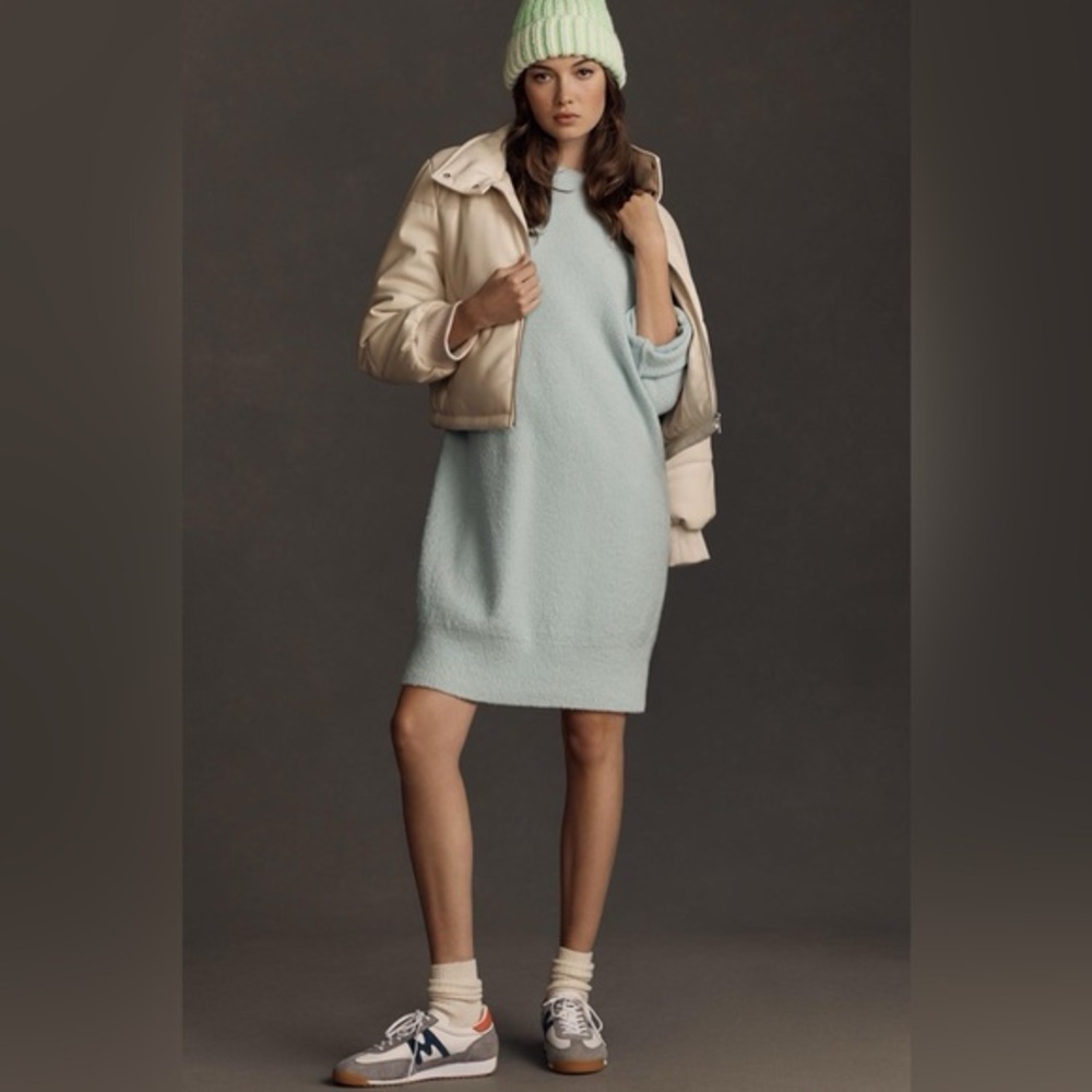 NWT Daily Practice by Anthropologie Long-Sleeve Sweater Mini Dress Large